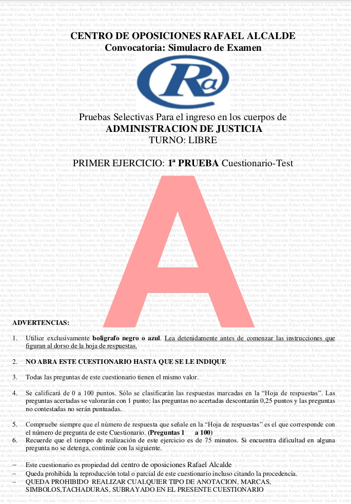 Plantilla Provisional Corrección Examen Tramitación Procesal Y Administrativa 3 De Julio 2016